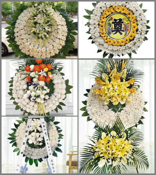 山东莱芜莱城区羊里镇梁王石村花圈速递