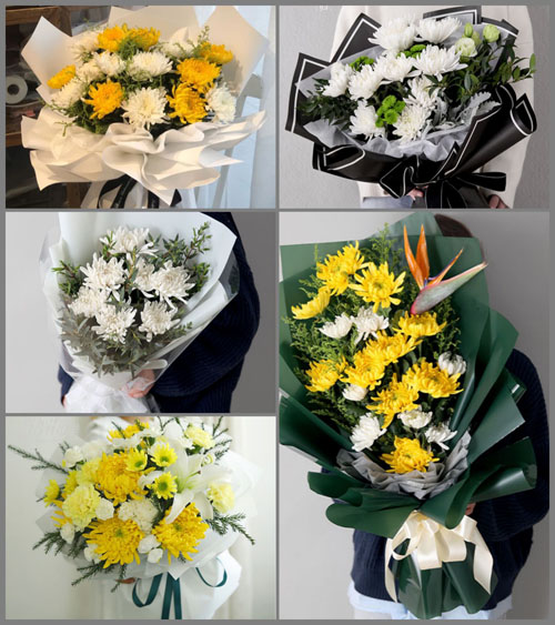 山东莱芜莱城区羊里镇梁王石村白事花束代送
